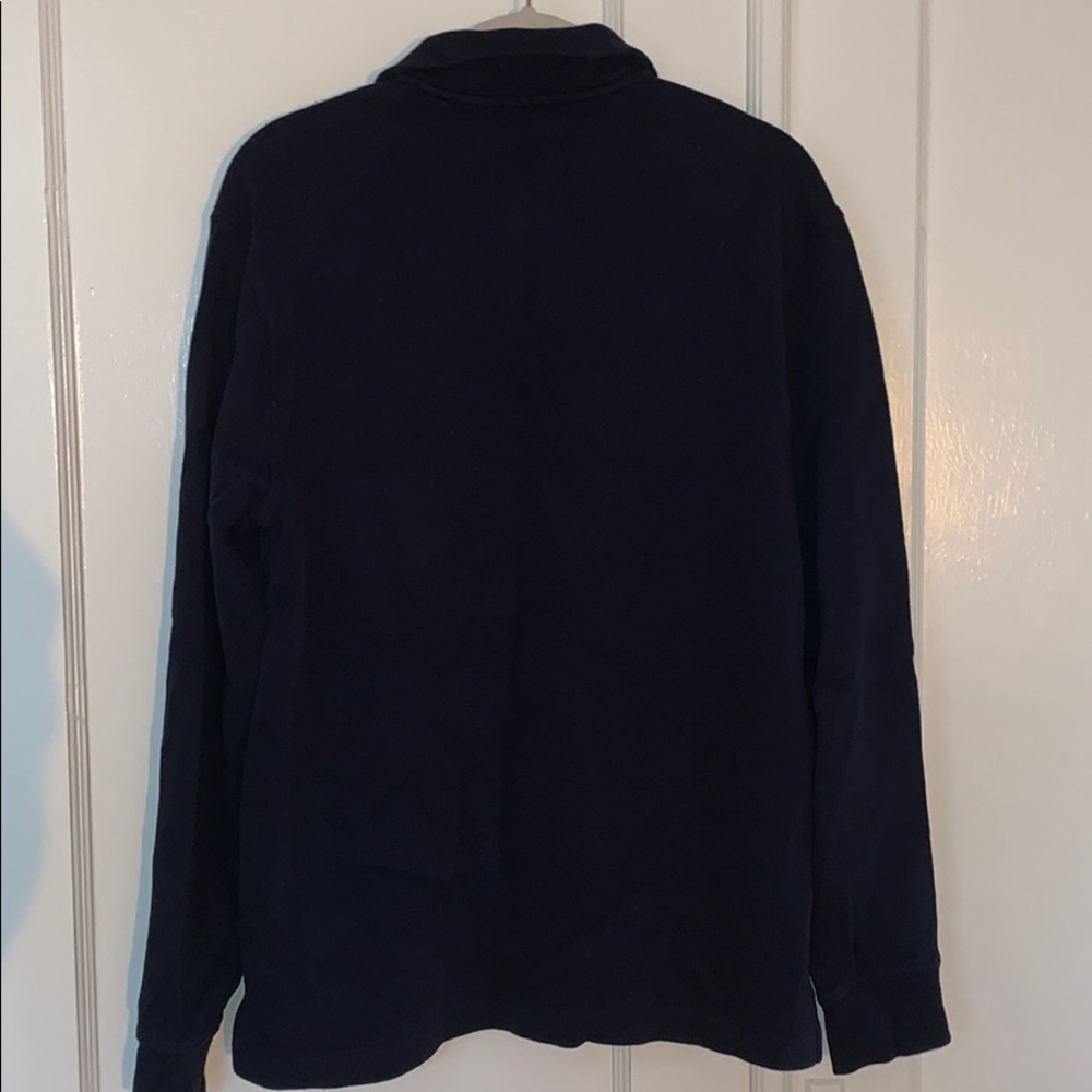 Navy Polo Ralph Lauren 1/4 Zip Sweatshirt - Picture 3 of 3